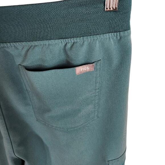 Figs High Waisted Zamora Jogger Scrub Pants Women's Medium Petite Hydrogreen - Picture 7 of 11